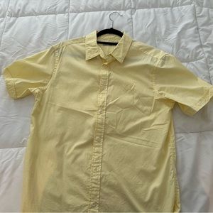 AllSaints Riviera SS Shirt Sherbet Yellow Medium
